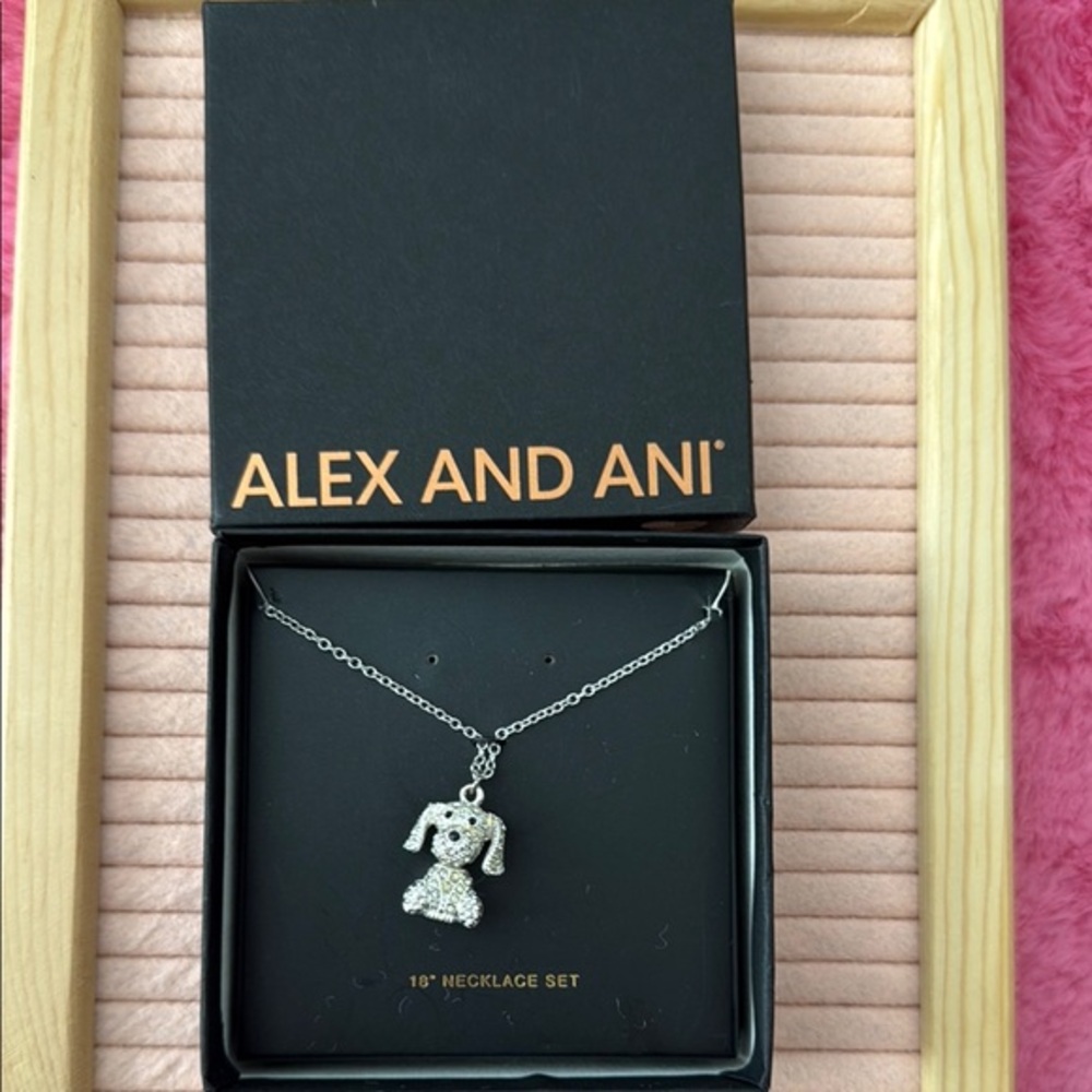 Alex and Ani Silver Dog Necklace